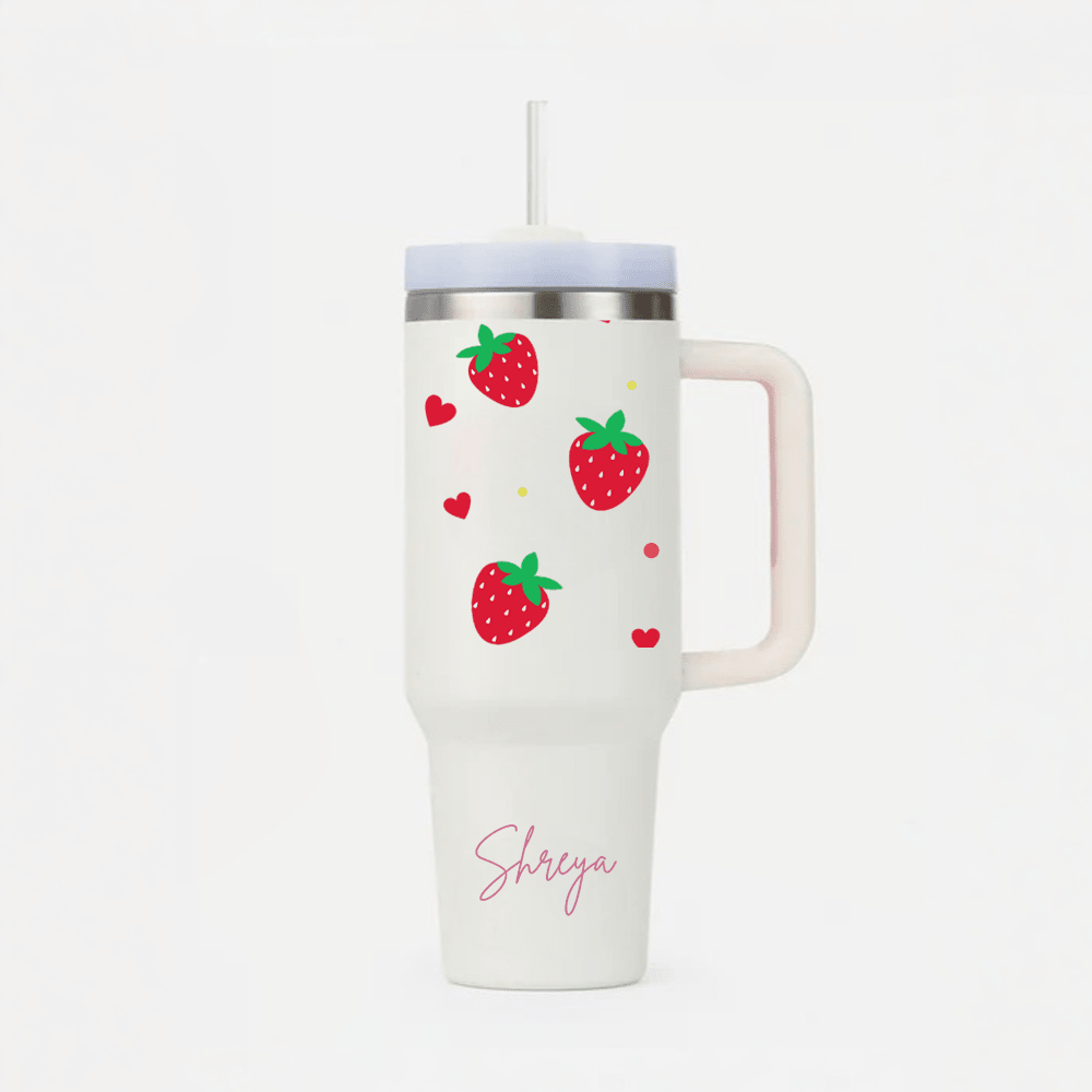 Personalized BlushBerry™ Tumbler with Straw & Lid - Memories Insite